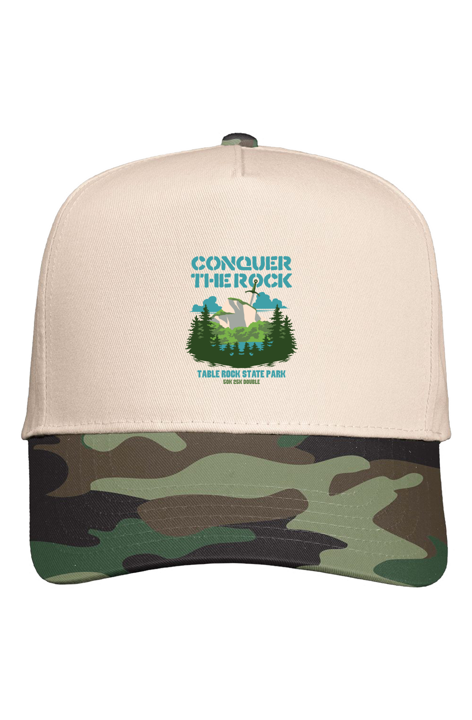 Conquer the Rock Five Panel Two Tone Cap