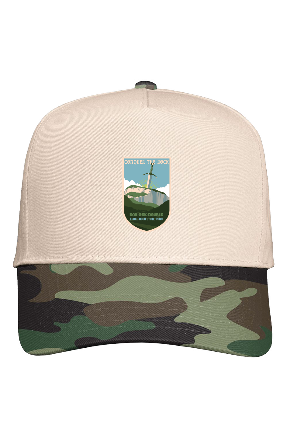 Conquer the Rock Five Panel Two Tone Cap