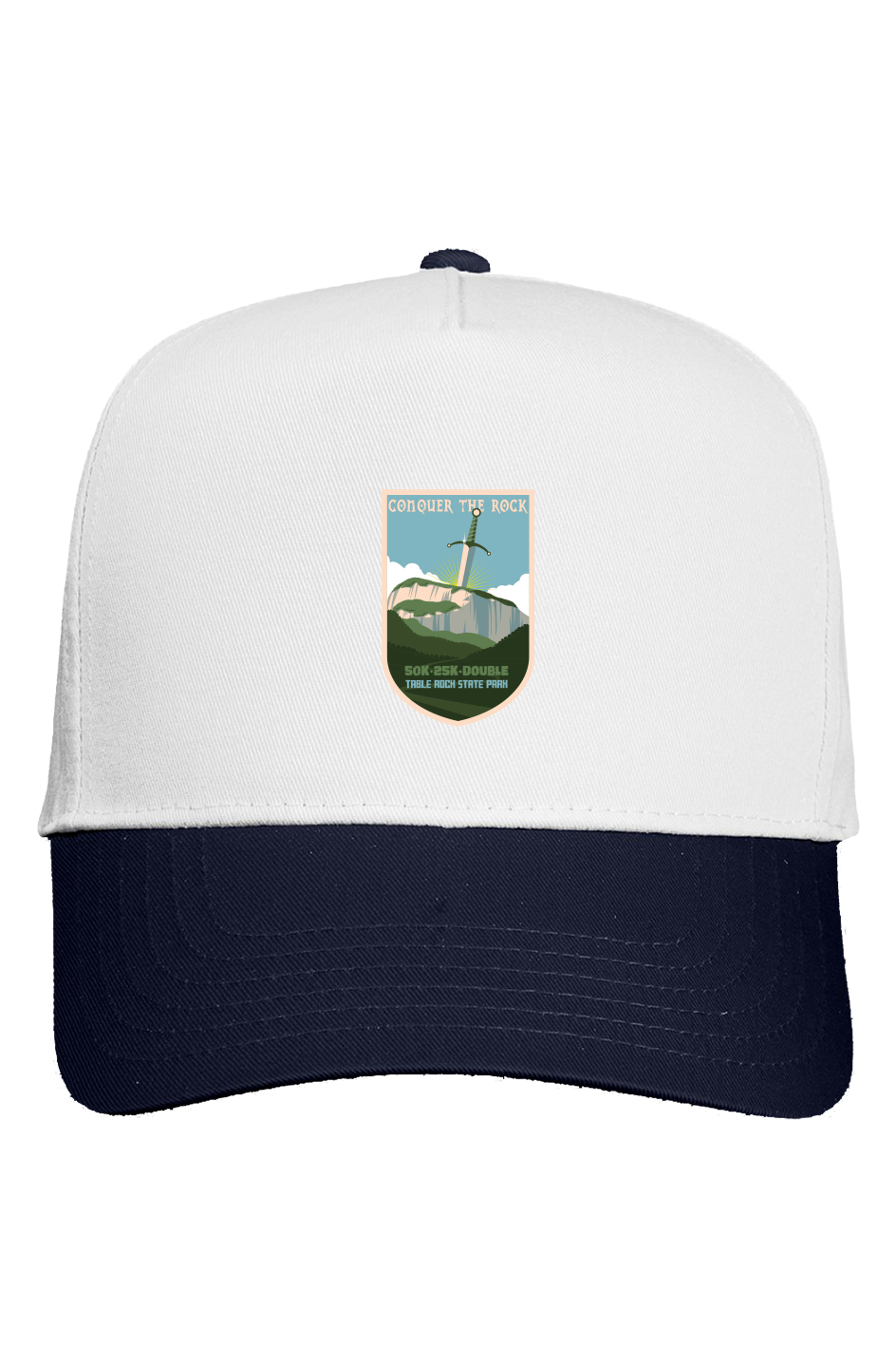 Conquer the Rock Five Panel Two Tone Cap