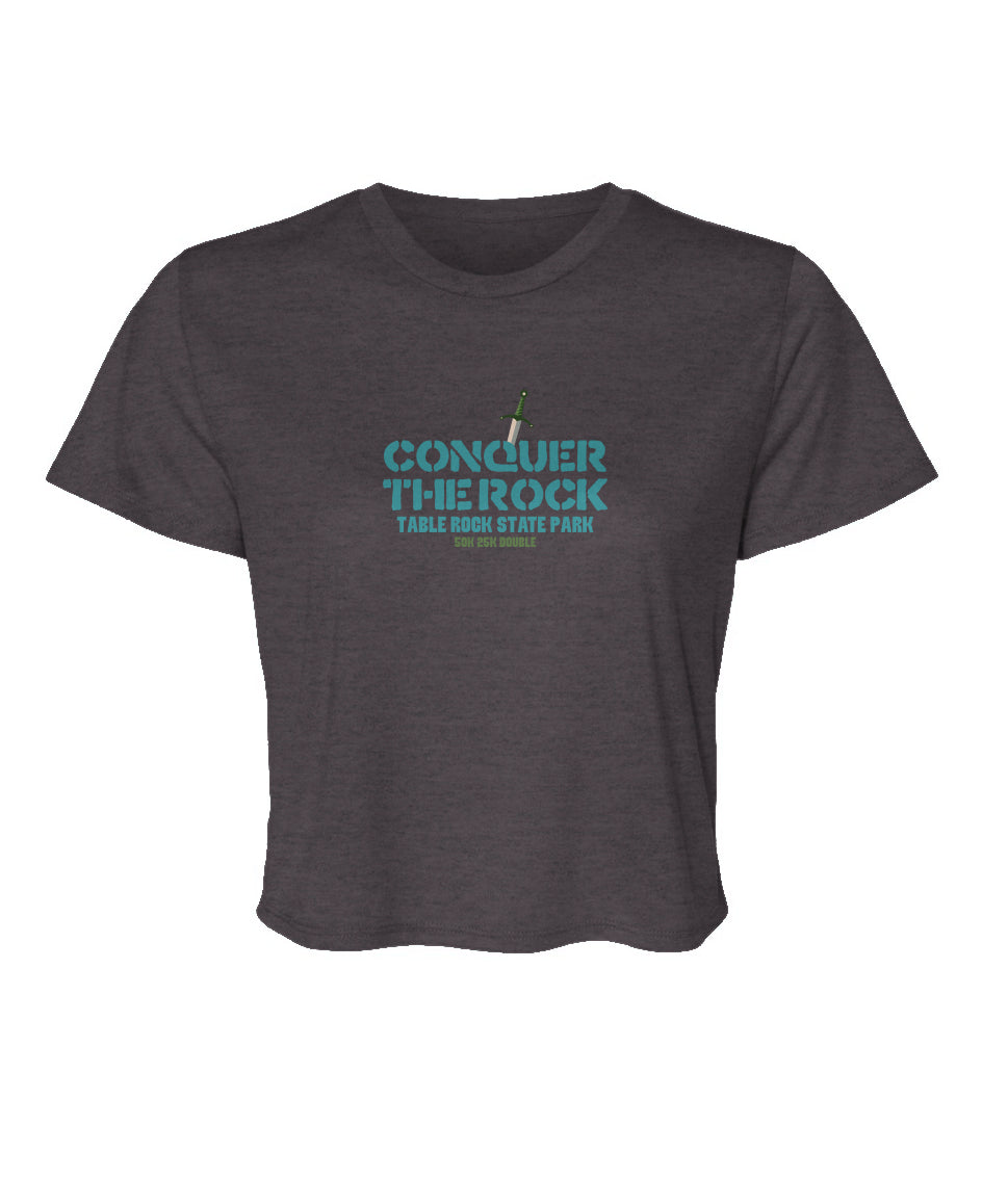 Conquer the Rock Ladies' Flowy Cropped Tee