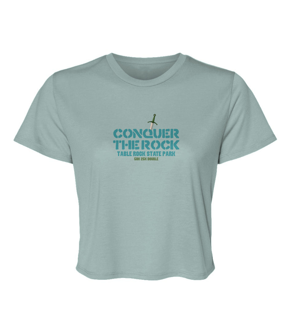 Conquer the Rock Ladies' Flowy Cropped Tee