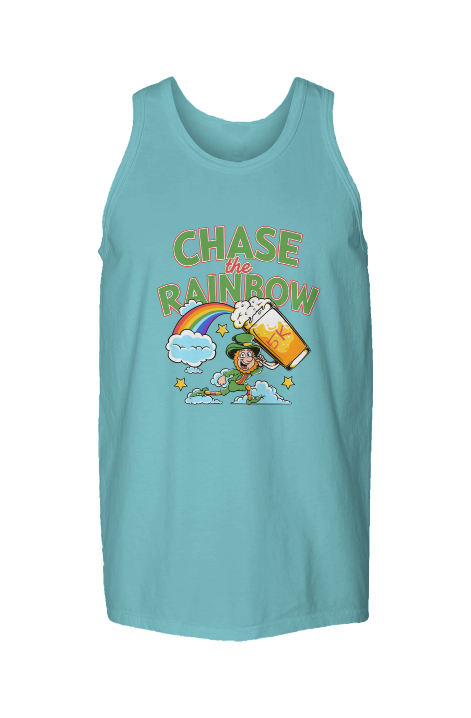 Chase the Rainbow 5K Garment Dyed Unisex Tank Top