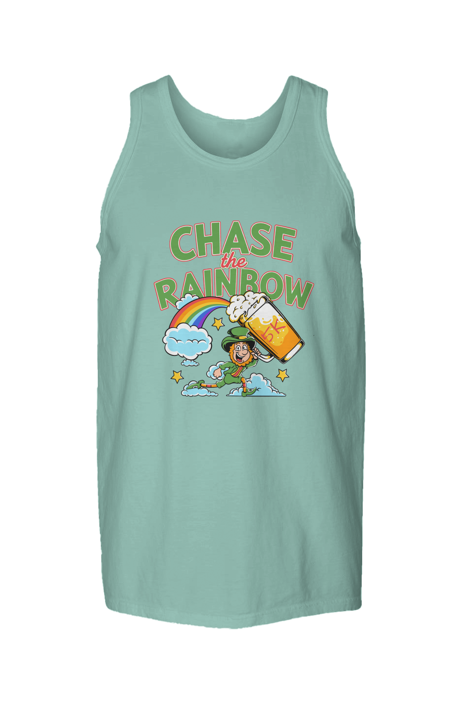 Chase the Rainbow 5K Garment Dyed Unisex Tank Top