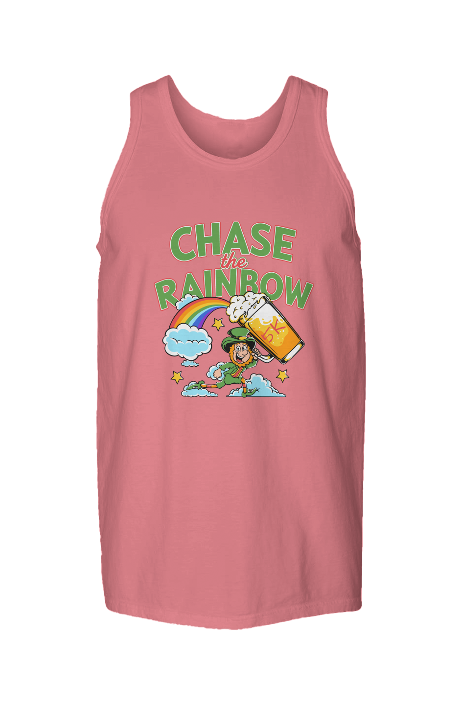 Chase the Rainbow 5K Garment Dyed Unisex Tank Top