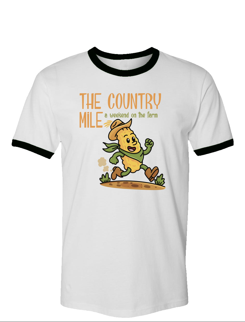 The Country Mile Weekend on the Farm Vintage Cotton Ringer Tee
