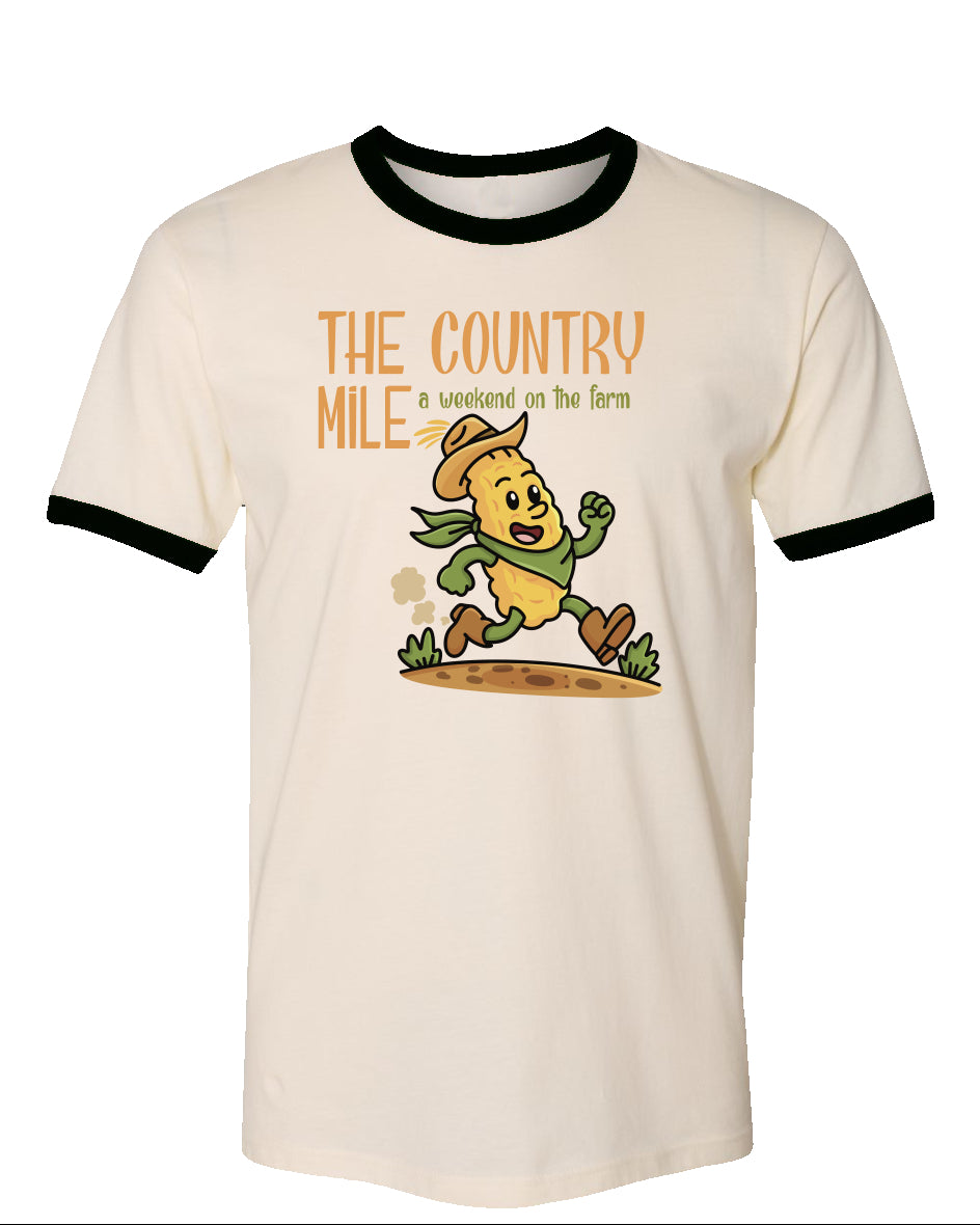The Country Mile Weekend on the Farm Vintage Cotton Ringer Tee