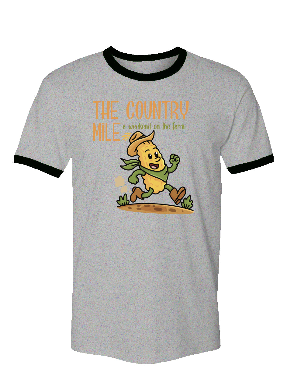 The Country Mile Weekend on the Farm Vintage Cotton Ringer Tee