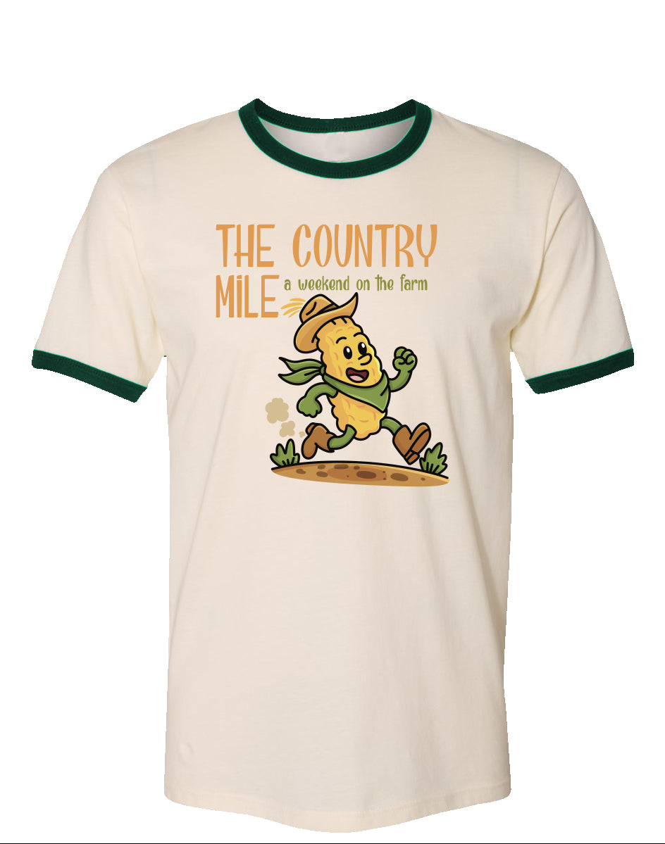 The Country Mile Weekend on the Farm Vintage Cotton Ringer Tee