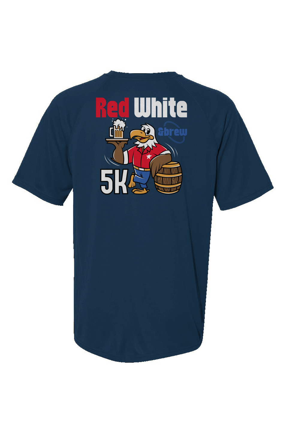 Red White & Brew 5K Wicking Short-Sleeve Tee