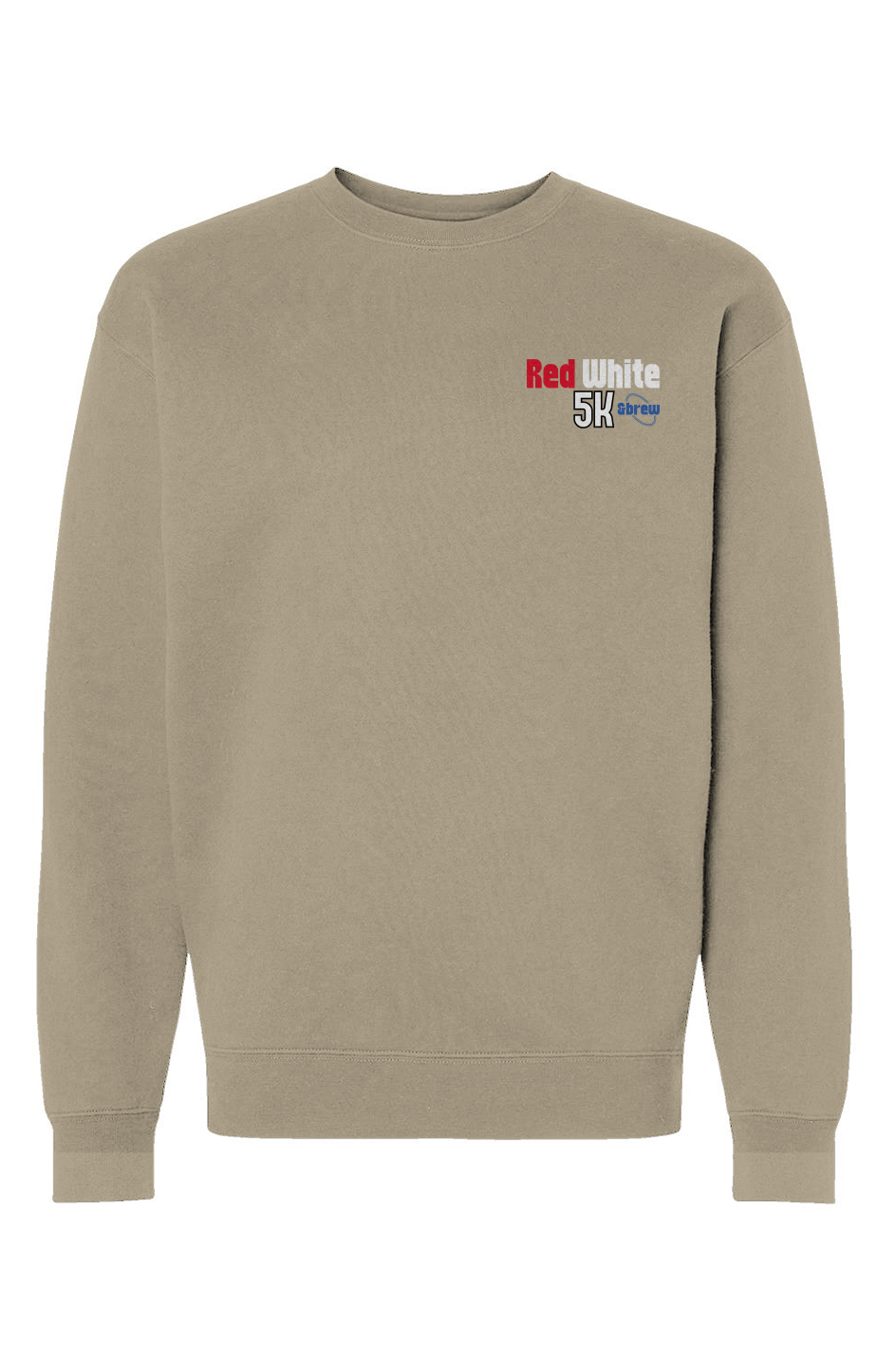 Red White & Brew 5K Heavyweight Crewneck Sweatshirt