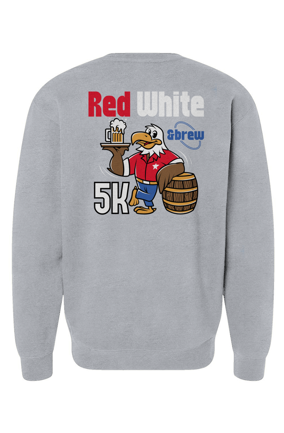 Red White & Brew 5K Heavyweight Crewneck Sweatshirt