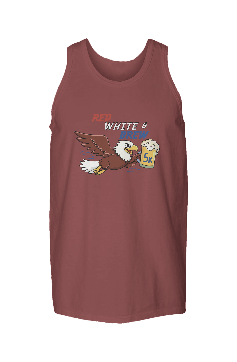 Red White & Brew 5K Garment Dyed Unisex Tank Top