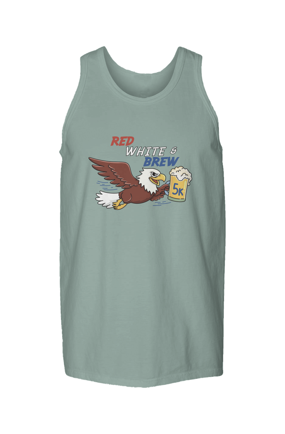 Red White & Brew 5K Garment Dyed Unisex Tank Top
