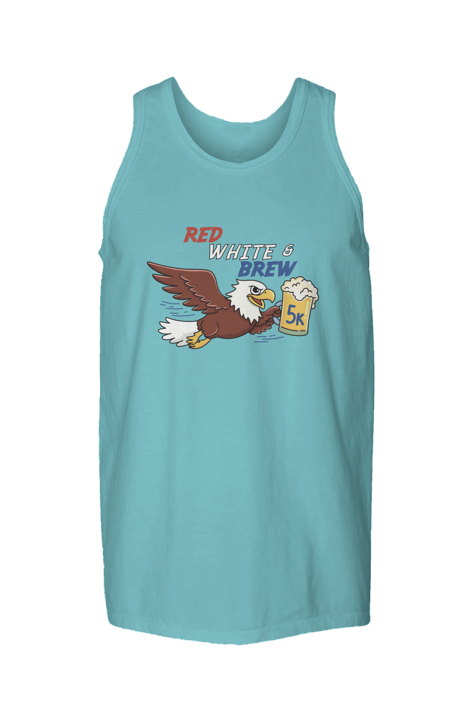 Red White & Brew 5K Garment Dyed Unisex Tank Top