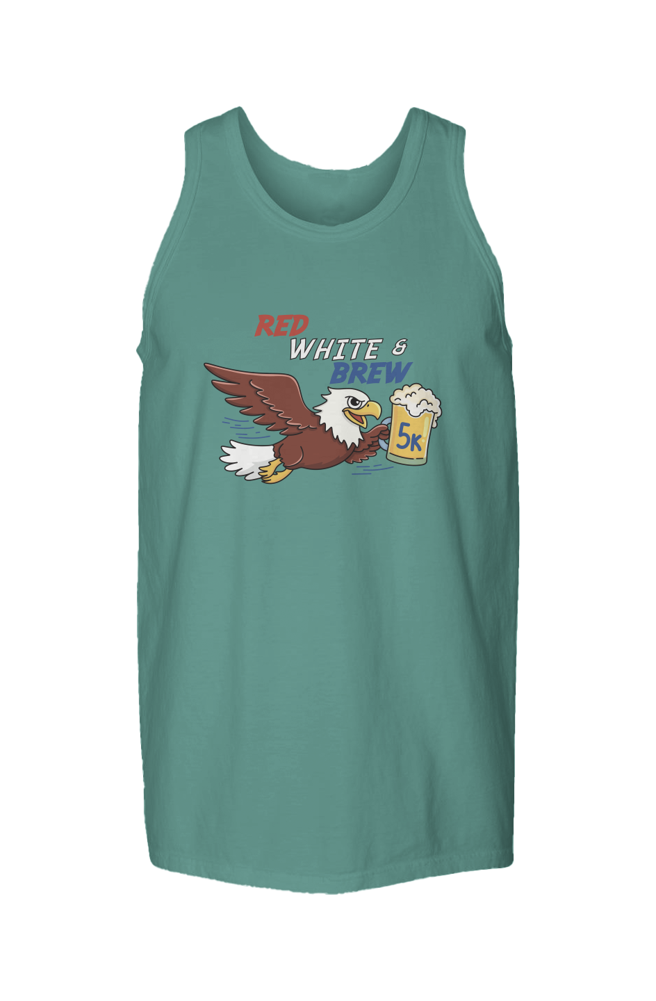 Red White & Brew 5K Garment Dyed Unisex Tank Top