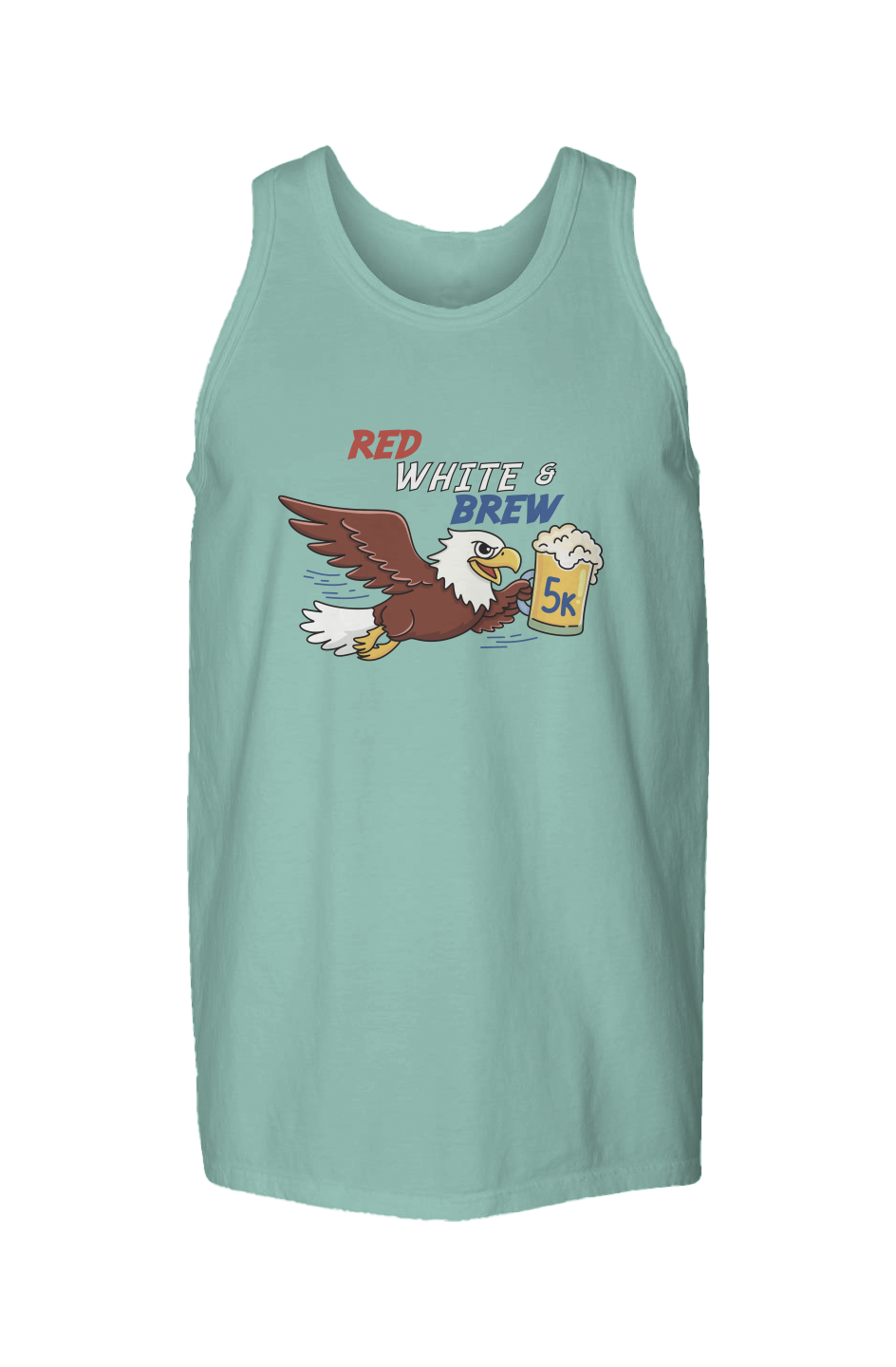 Red White & Brew 5K Garment Dyed Unisex Tank Top