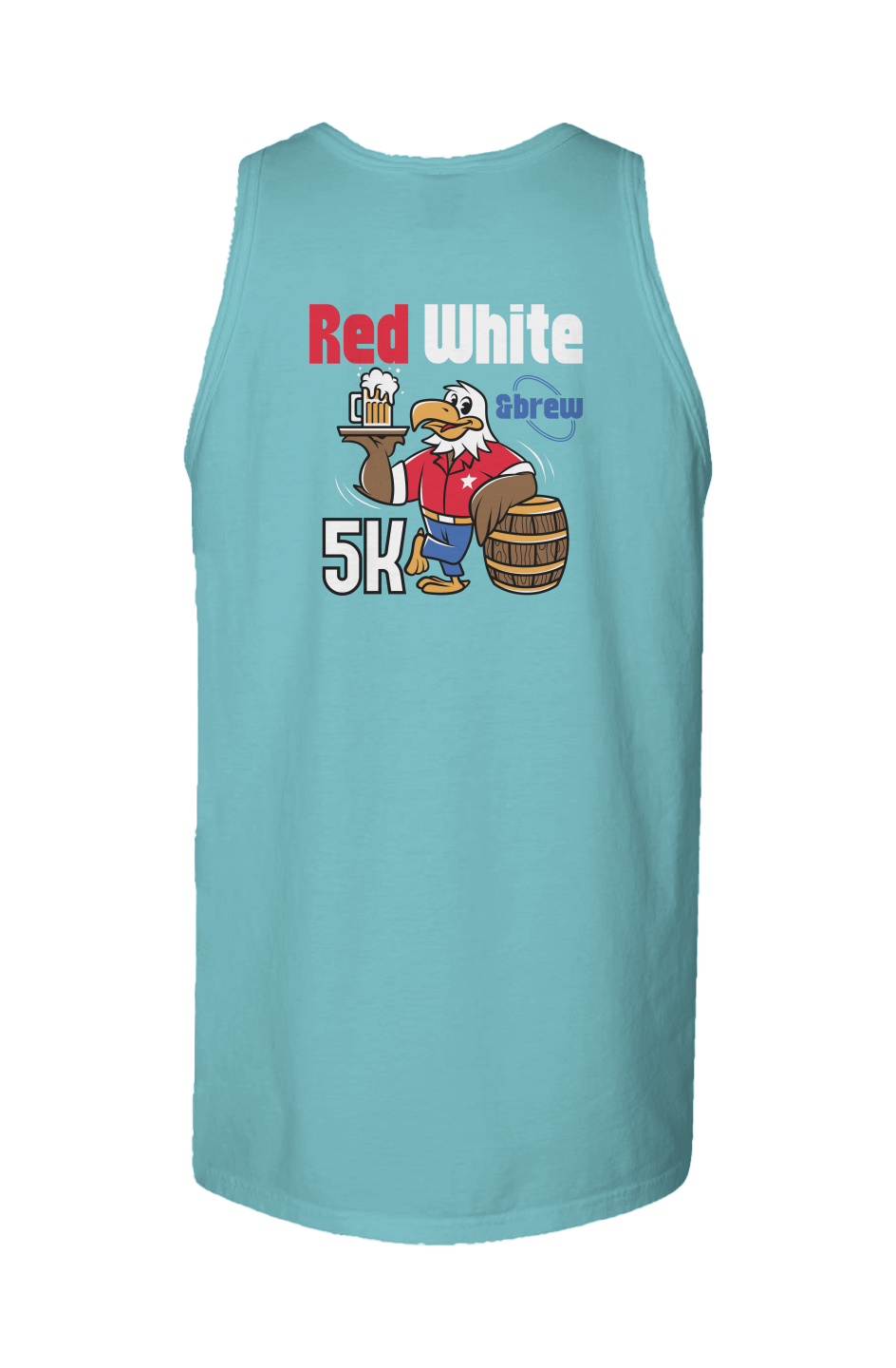 Red White & Brew 5K Garment Dyed Unisex Tank Top