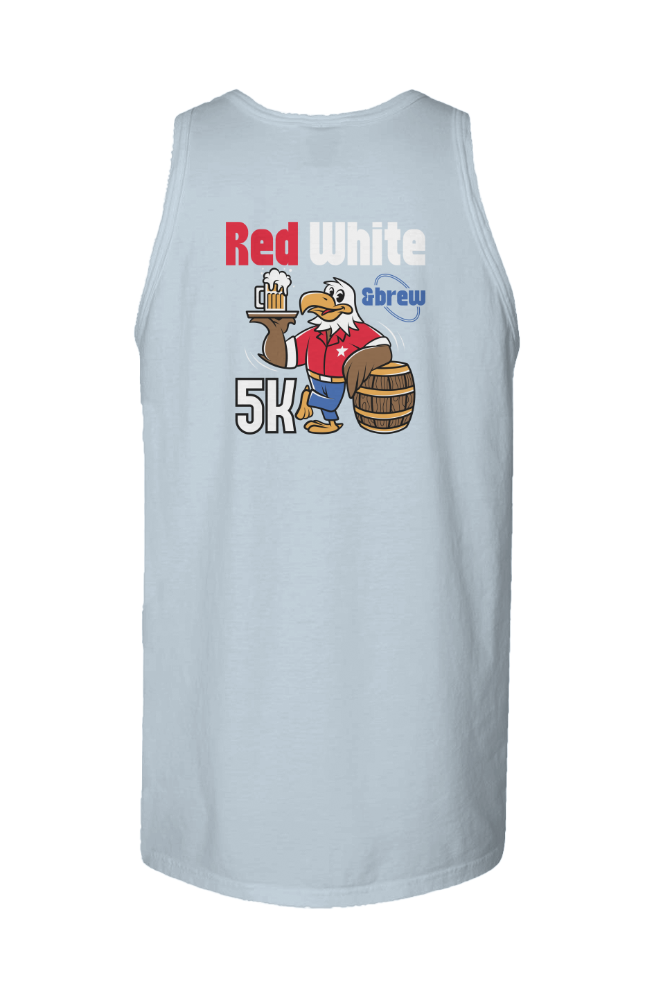 Red White & Brew 5K Garment Dyed Unisex Tank Top