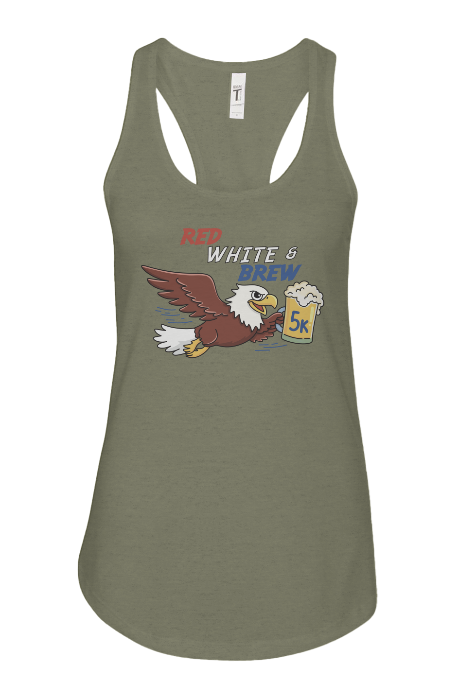 Red White & Brew 5K Ladies' Racerback Tank