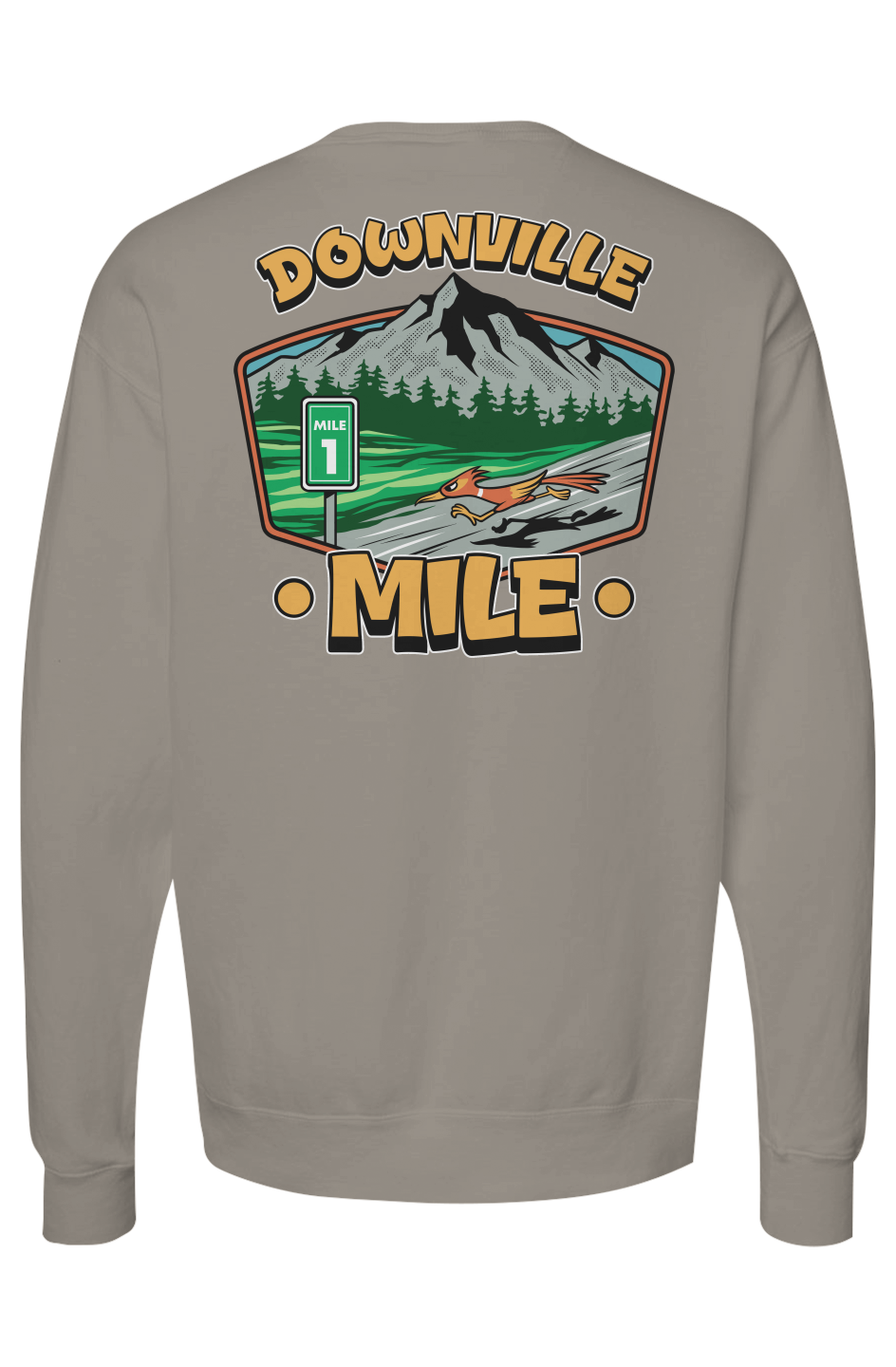 The Downville Mile Garment Dyed Unisex Crewneck Sweatshirt