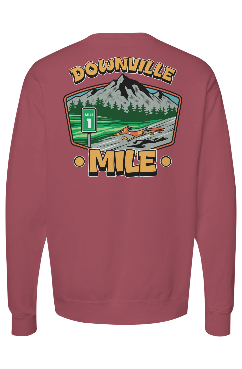 The Downville Mile Garment Dyed Unisex Crewneck Sweatshirt