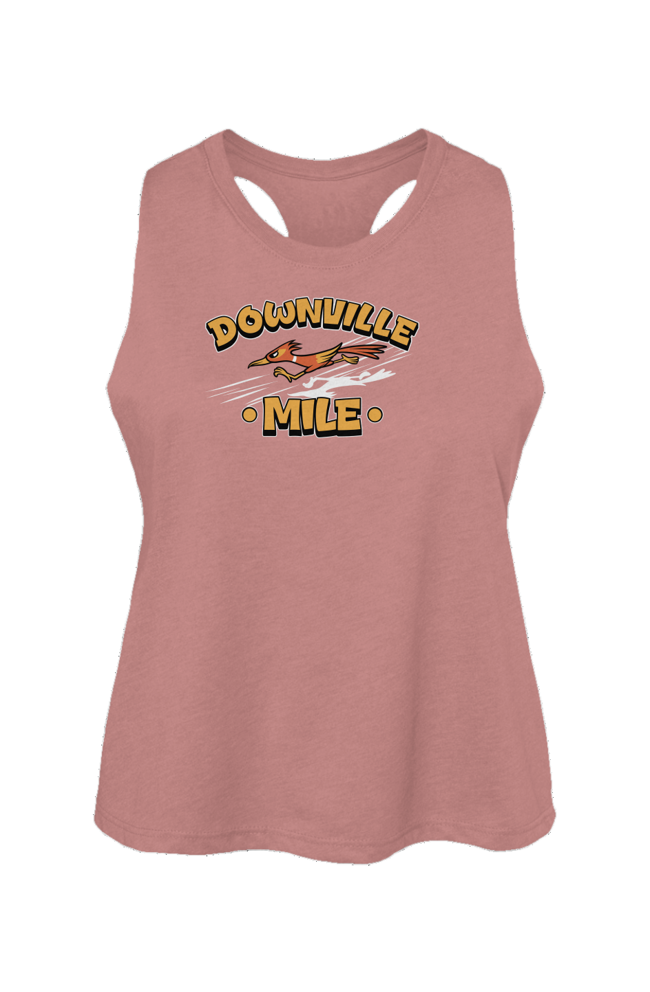The Downville Mile Ladies' Racerback Cropped Tank