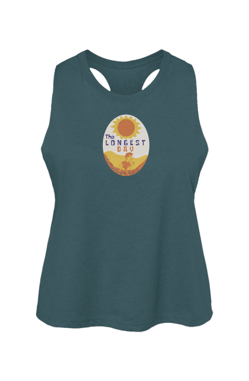 The Longest Day Ladies' Racerback Cropped Tank