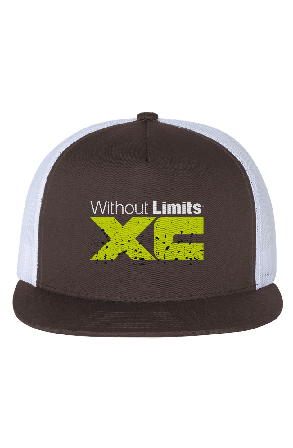 WOLXC Cross Country Camp White Mesh Five-Panel Trucker Cap