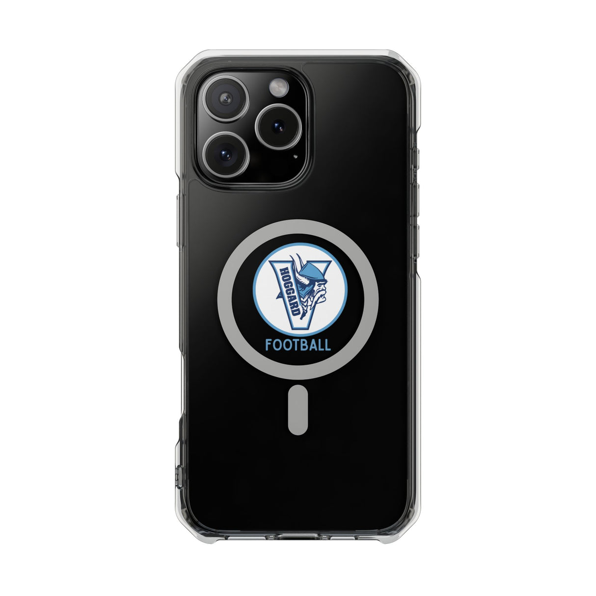 Hoggard Vikings Football Clear Magnetic MagSafe iPhone Case