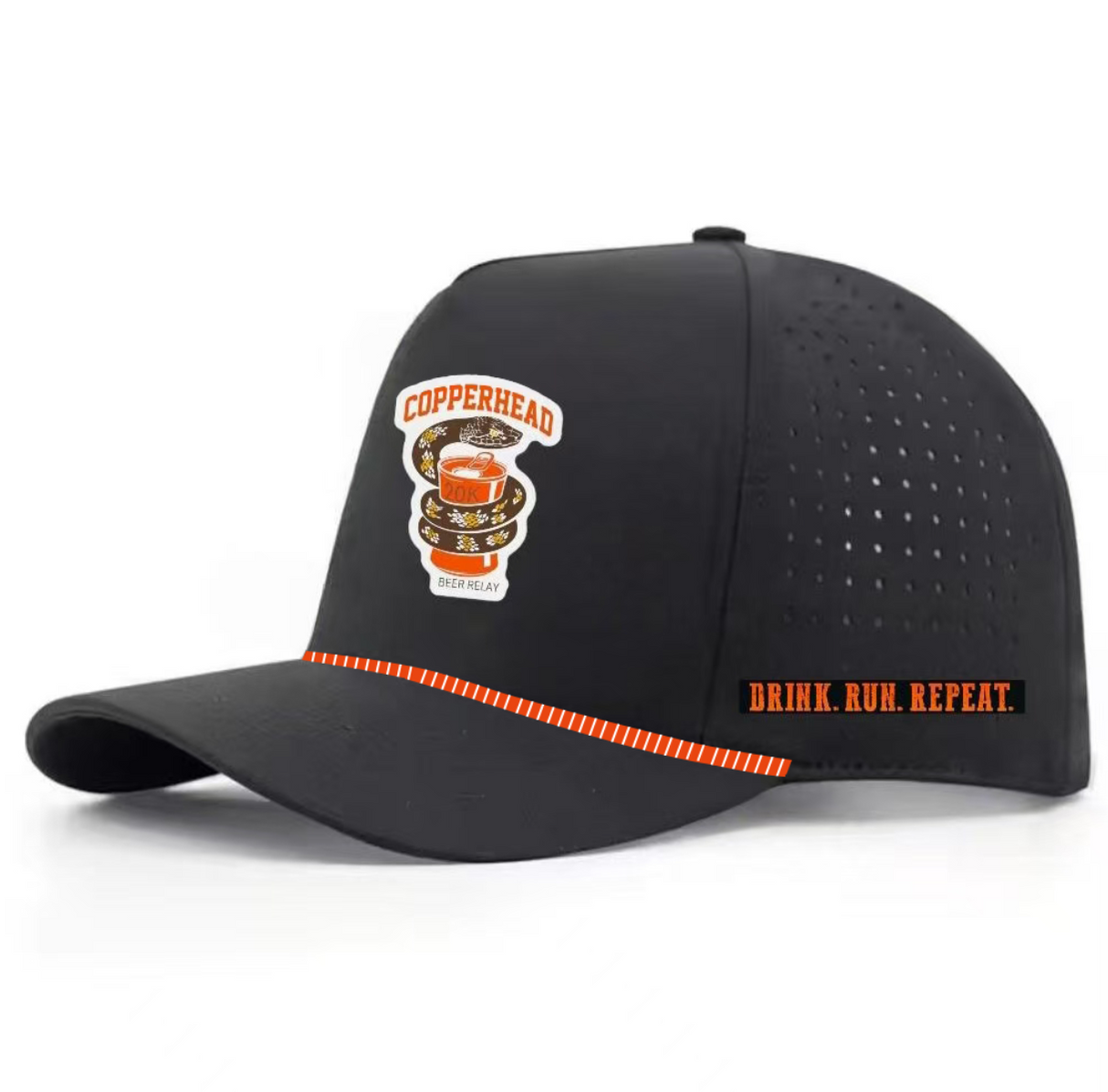 Copperhead Beer Relay Ripstop Rope Hat with PVC Rubber Patch