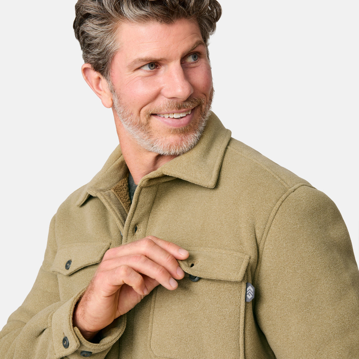 Men's Sueded Tundra Fleece Shirt Jacket