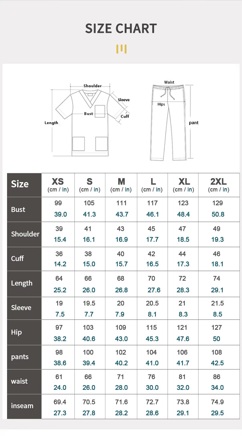 MJ V-Neck Scrub Top (Unisex)