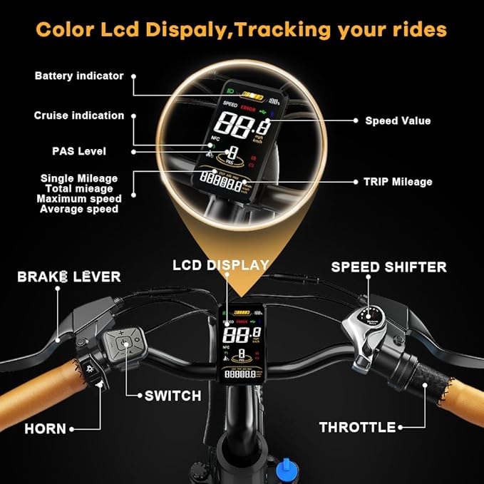 ๐๐๐๐๐ Peak Electric Bike for Adults,up ๐๐ Miles Removable Battery Ebike, 26" UL Certified Electric Mountain E Bike,Adult Electric Bicycles for Commute Beach Snow