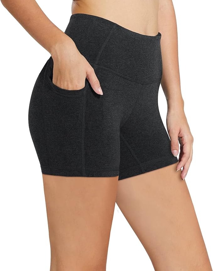 baleaf Women's 8"/ 5"/ 3" Biker Shorts High Waist Yoga Workout Gym Running Volleyball Spandex Shorts with Pockets