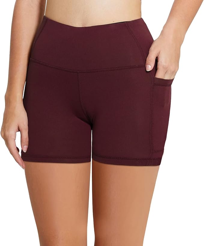 baleaf Women's 8"/ 5"/ 3" Biker Shorts High Waist Yoga Workout Gym Running Volleyball Spandex Shorts with Pockets
