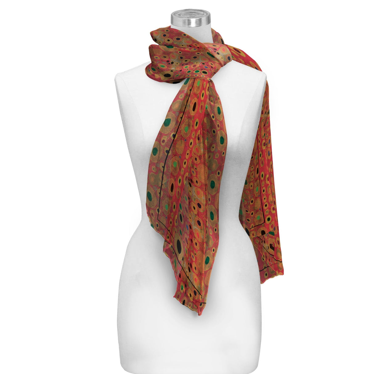 Klimt Hope II Long Sheer Scarf – Lightweight, Elegant, Silky-Soft