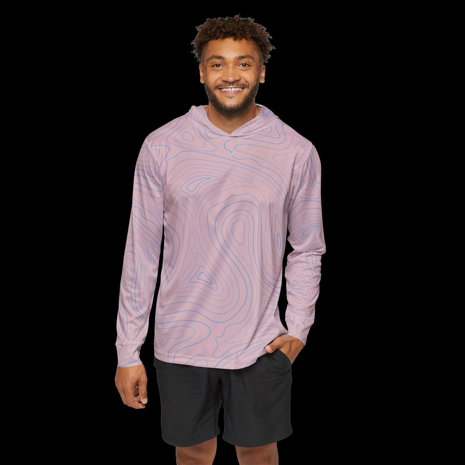 Coral Wave Performance Pullover