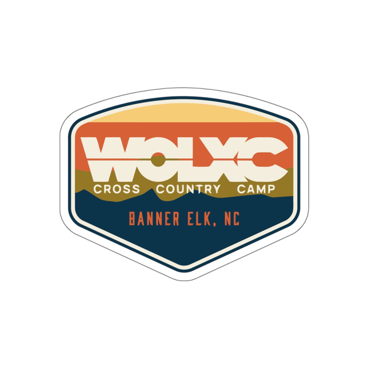 WOLXC Cross Country Camp Vinyl Decal