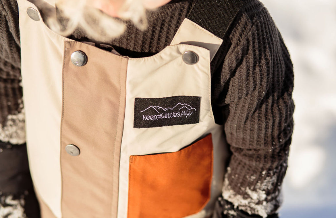 Waterproof Snow bib for youth and toddler