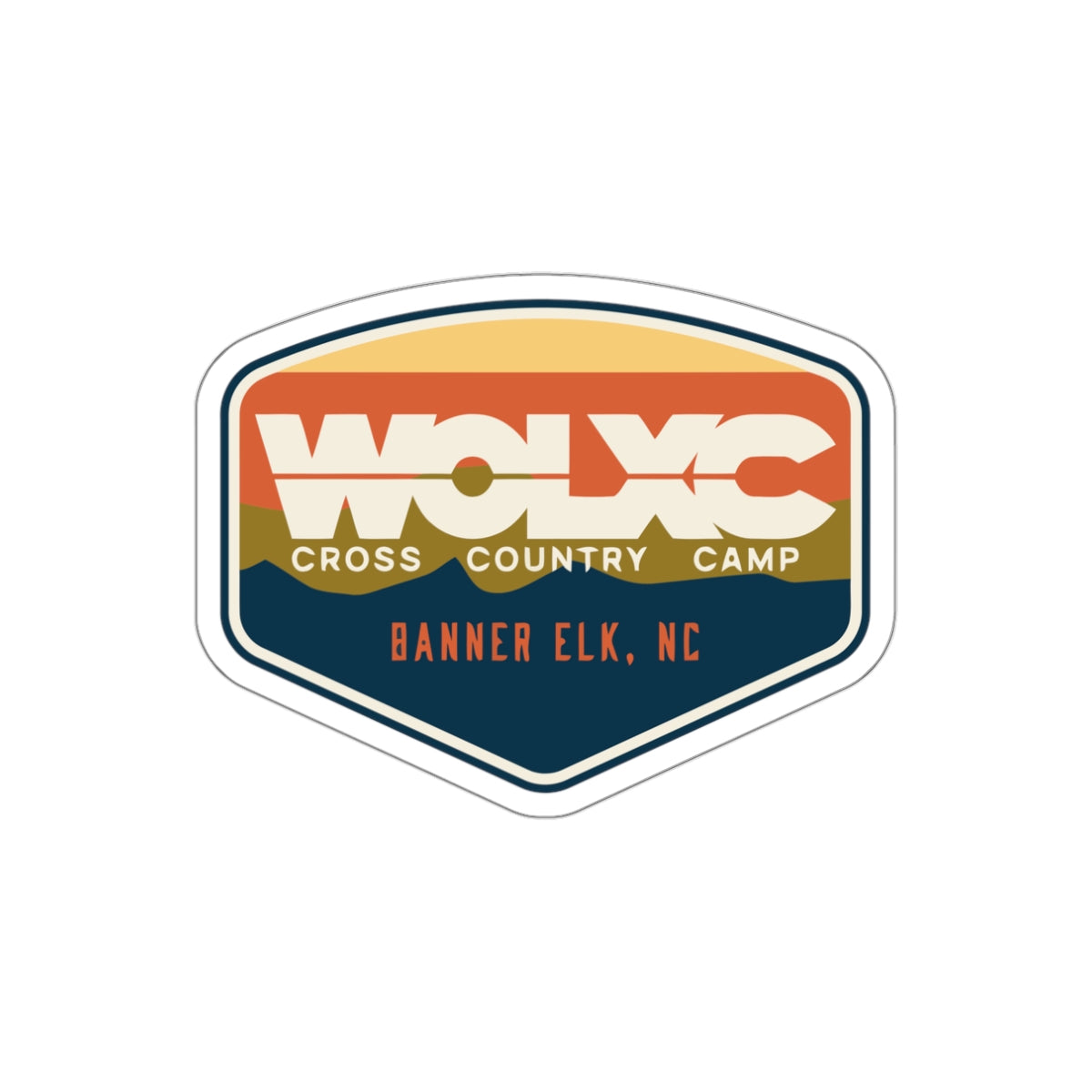 WOLXC Cross Country Camp Vinyl Decal