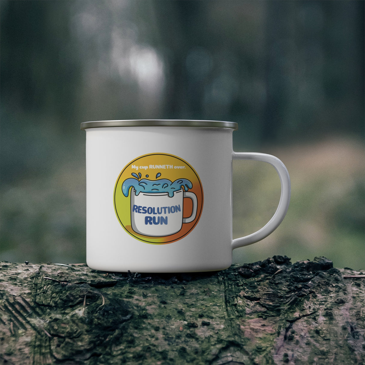 Resolution Run Enamel Outdoor Mug