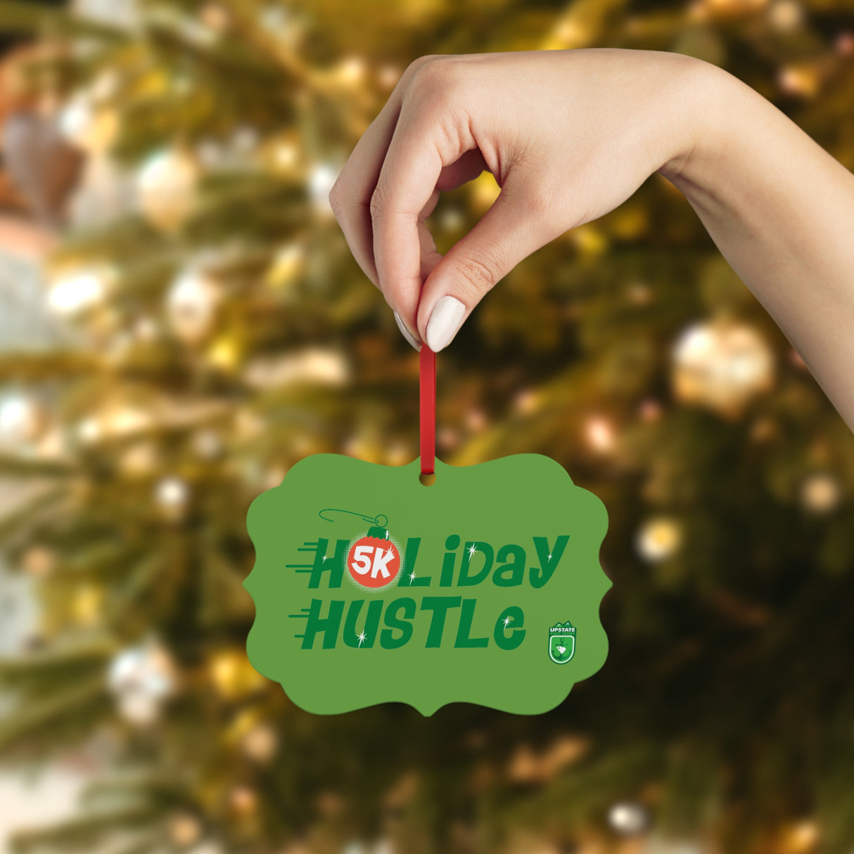 Holiday Hustle 5K Metal Ornament
