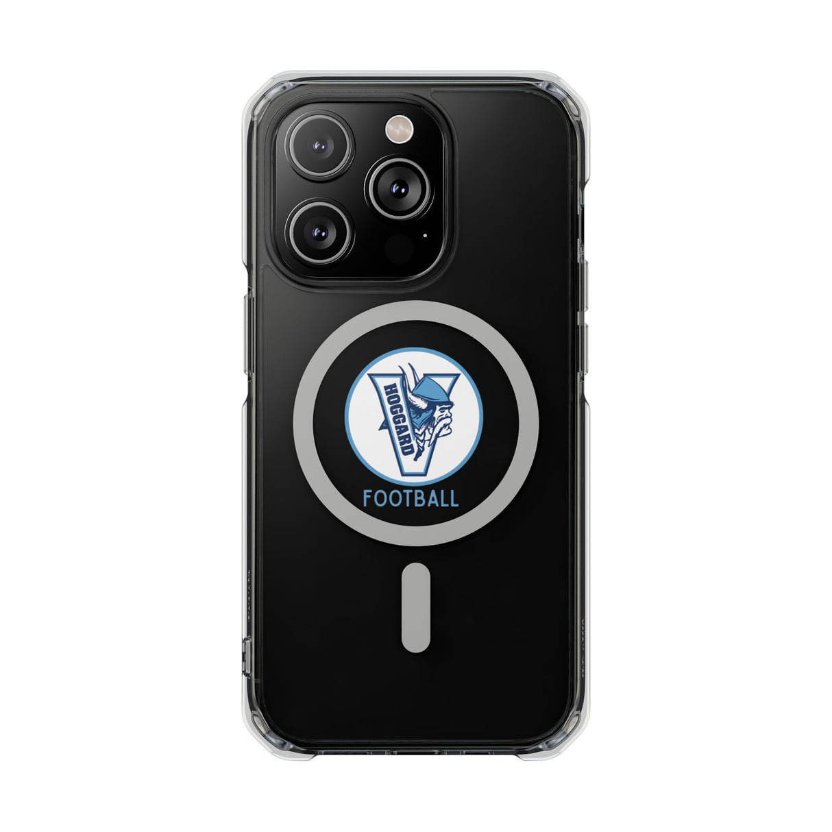 Hoggard Vikings Football Clear Magnetic MagSafe iPhone Case
