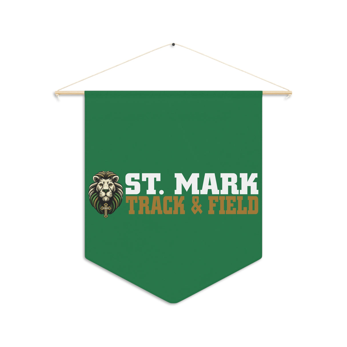 St. Mark Catholic Track & Field Pennant Banner