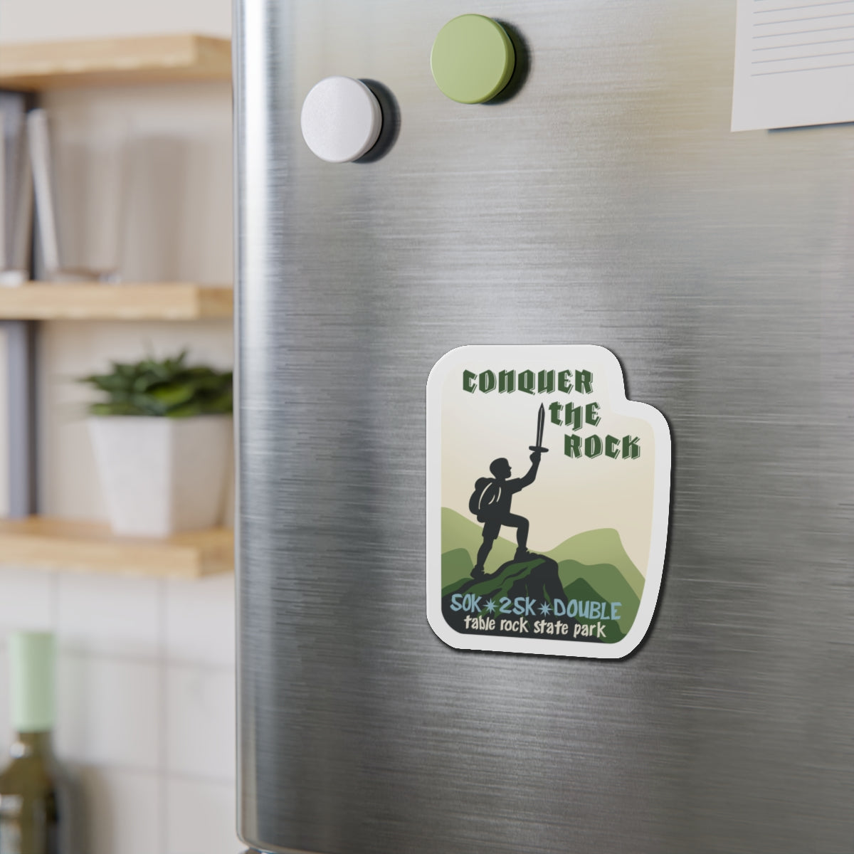 Conquer the Rock Race Magnets