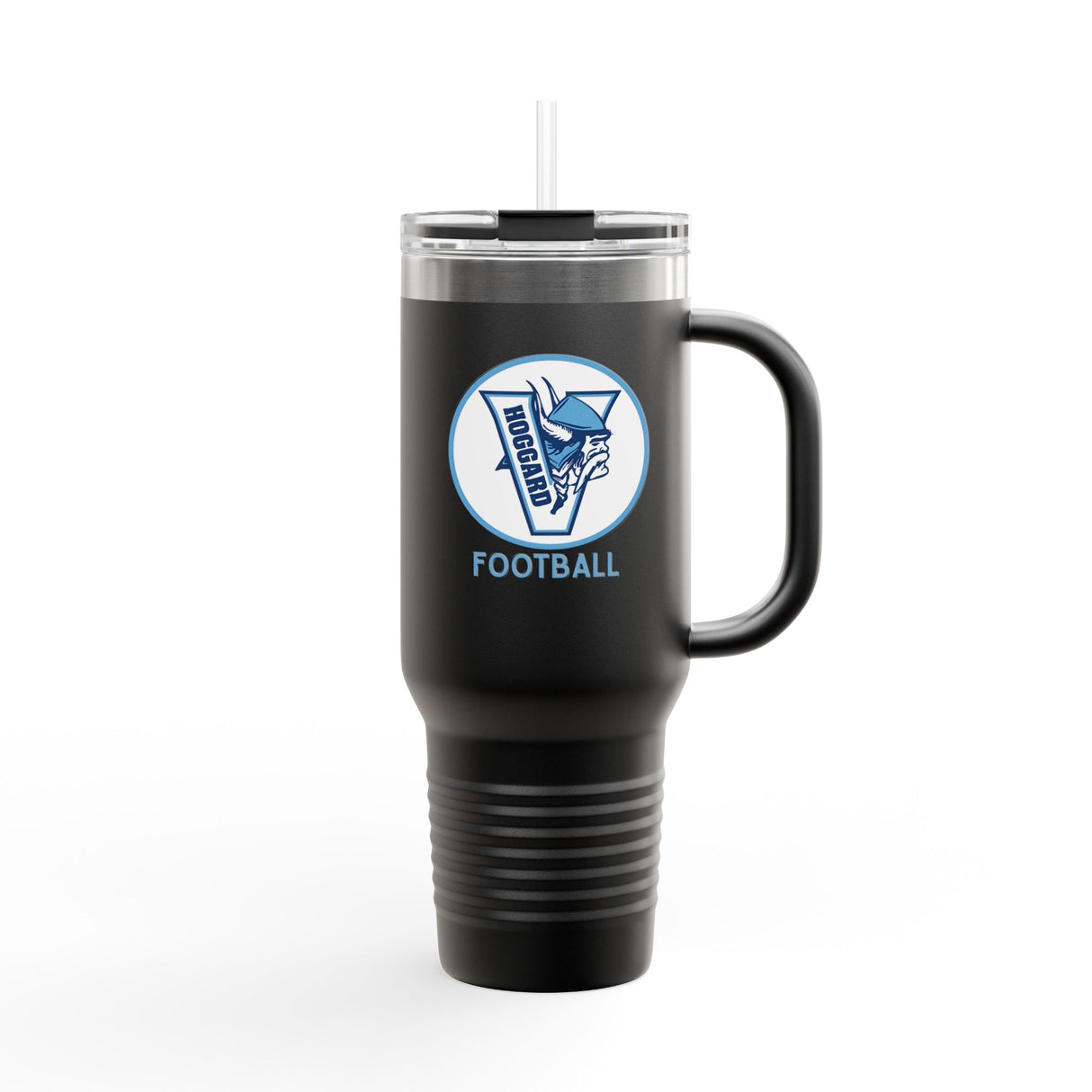 Hoggard Vikings Football 40oz Insulated Stainless Steel Tumbler