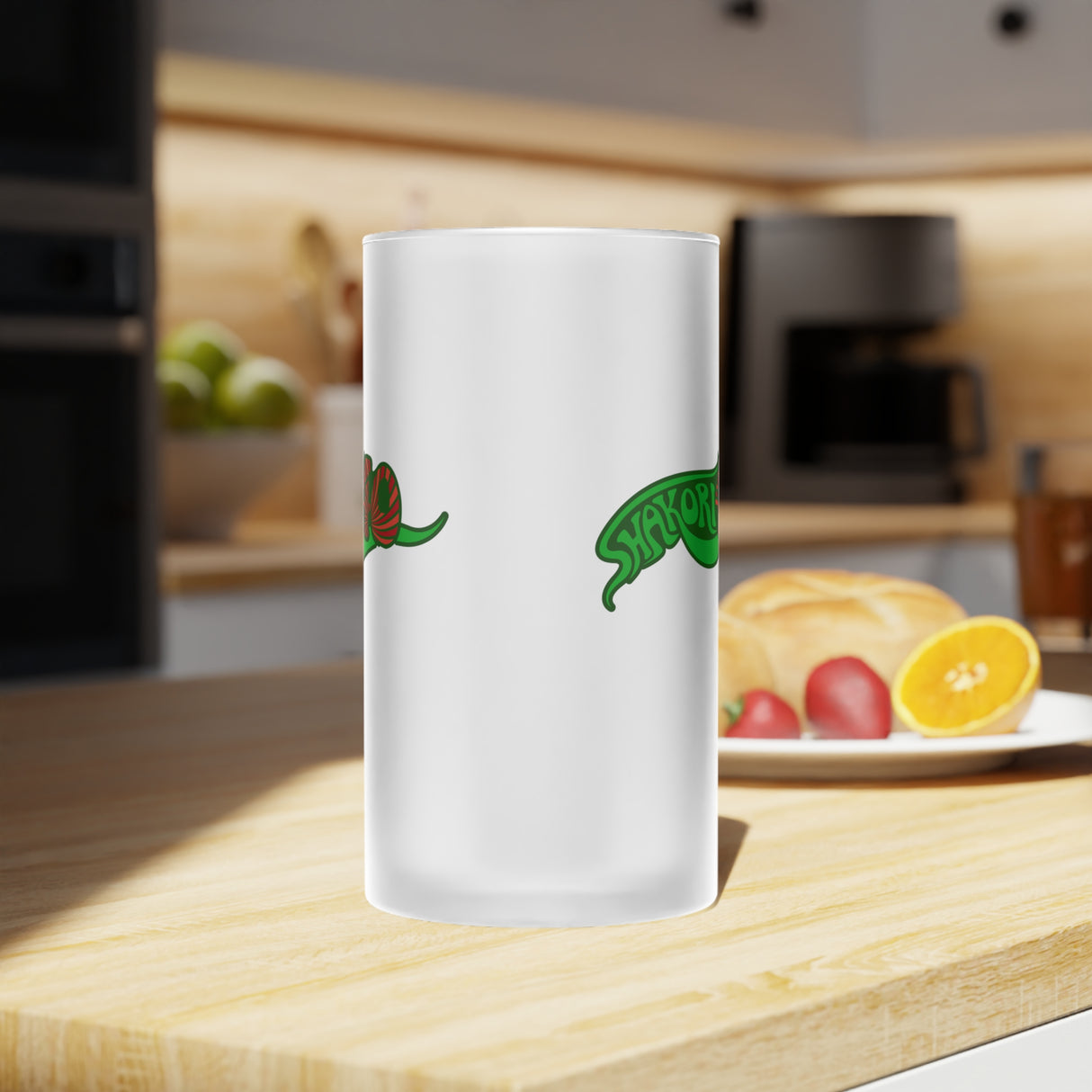 Shakori 40 Frosted Glass Beer Mug - 16 oz