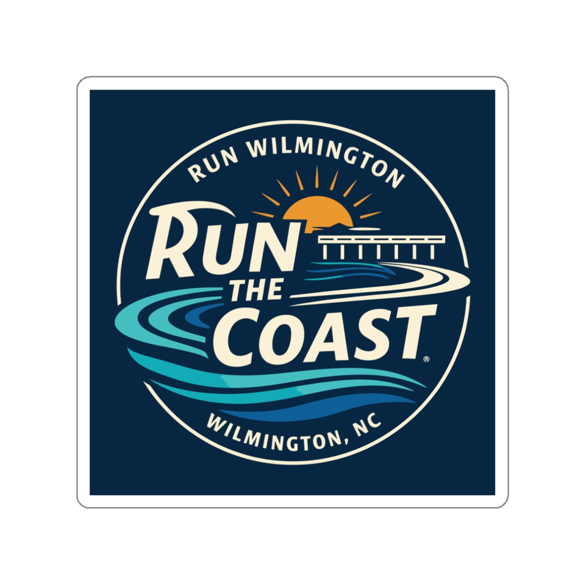 Run the Coast Vinyl Decal
