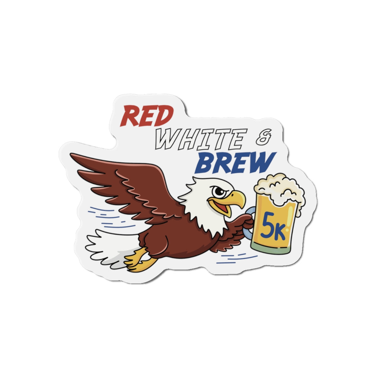 Red White & Brew 5K Magnets
