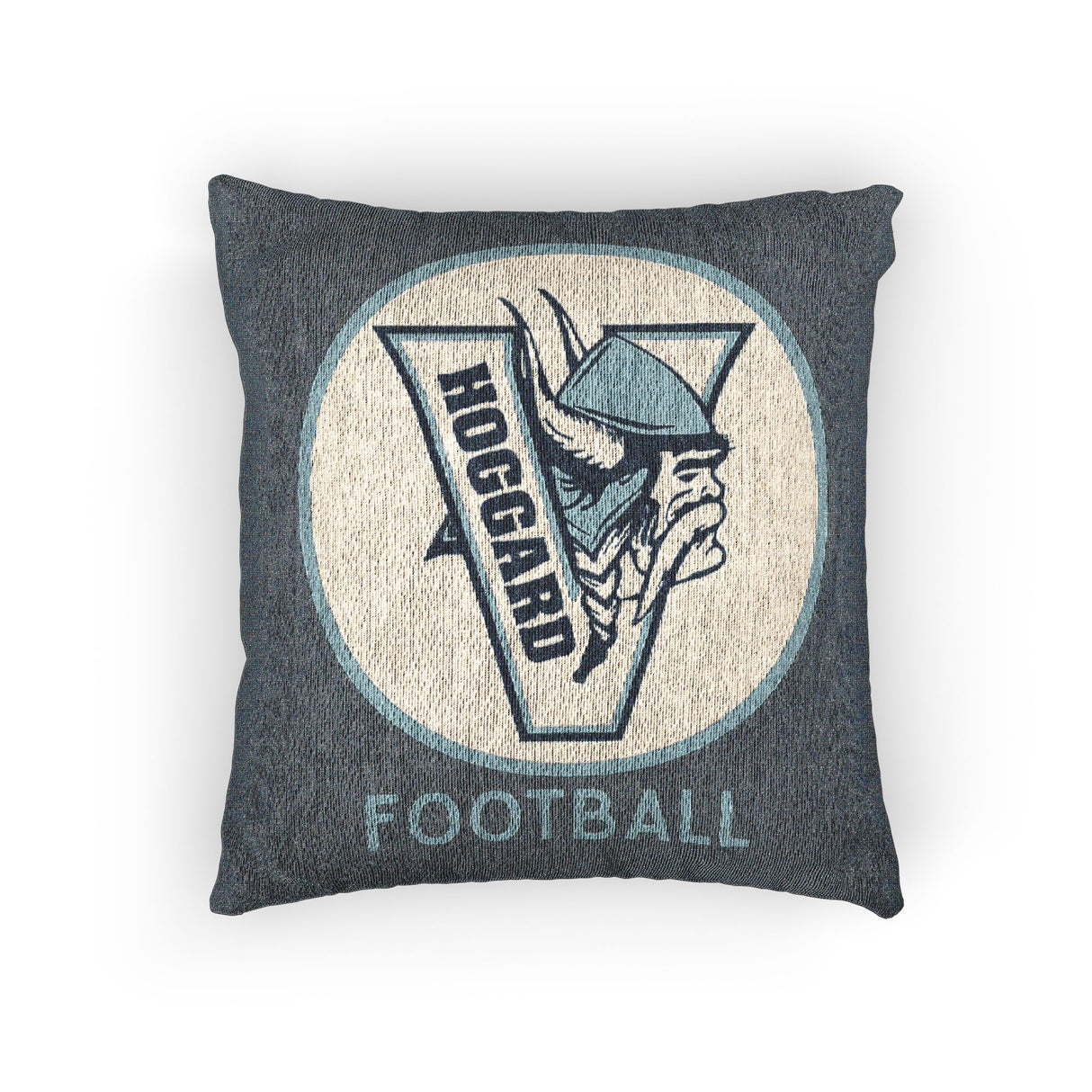 Hoggard Vikings Football Vintage Woven Throw Pillow